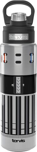كوب سفر Tervis Star Wars Lightsaber ذو جدران ثلاثية معزولة يحافظ على المشروبات باردة، زجاجة ذات فم واسع 24oz، من الفولاذ المقاوم للصدأ in Saudi Arabia