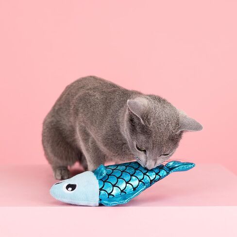 Fringe Studio Plush Cat Toy Set, Minty Fresh, Mini 3 Piece Set, Pet Shop Collection (904031) in Saudi Arabia