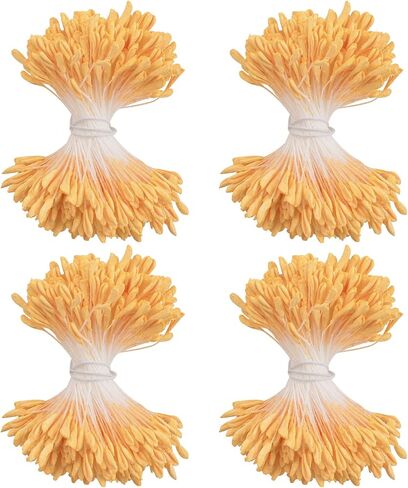 Matte Stamens for Crafts, 1360 Pcs Stamens for Artificial Flowers DIY Wedding Party (Mixed color, 1700) in Saudi Arabia