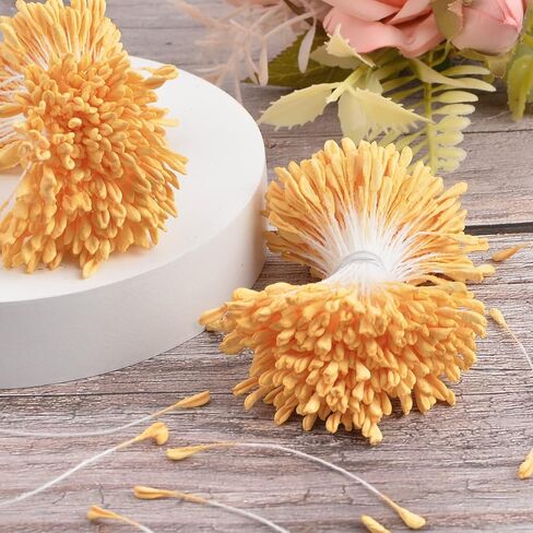 Matte Stamens for Crafts, 1360 Pcs Stamens for Artificial Flowers DIY Wedding Party (Mixed color, 1700) in Saudi Arabia