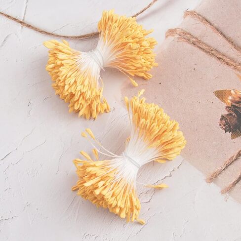 Matte Stamens for Crafts, 1360 Pcs Stamens for Artificial Flowers DIY Wedding Party (Mixed color, 1700) in Saudi Arabia