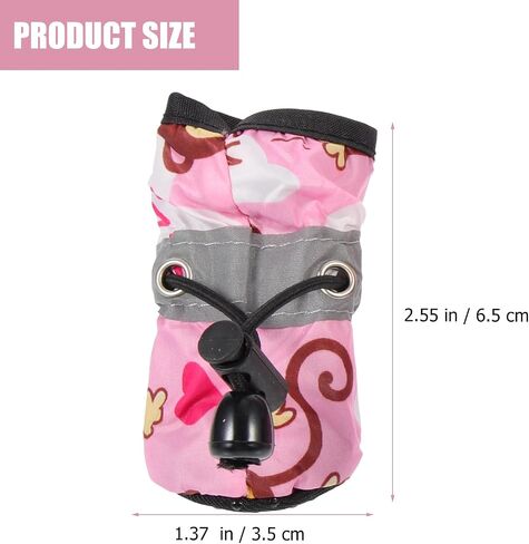 ipetboom تنفس الكلب أحذية الأحذية حامية 2 أزواج الكلب الأحذية جرو جميل مع المضادة وحيد تنفس قابل للتعديل للرصيف الساخن ويوم ممطر الكلب الكلب الكلب الكلب الأحذية حامي التمهيد in Saudi Arabia