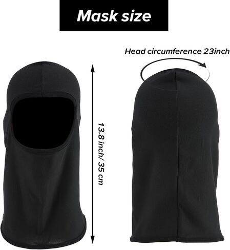 Black Ski Mask Full Head Cover Balaclava Face Mask, Summer Sun UV Protection & Windproof Shiesty Mask Outdoor Sport Cycling Cap for Men & Women Motorcycle Helmets Snowboard Skiing in Saudi Arabia