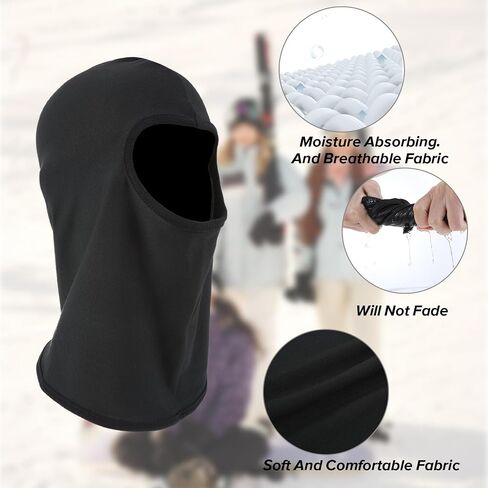 Black Ski Mask Full Head Cover Balaclava Face Mask, Summer Sun UV Protection & Windproof Shiesty Mask Outdoor Sport Cycling Cap for Men & Women Motorcycle Helmets Snowboard Skiing in Saudi Arabia