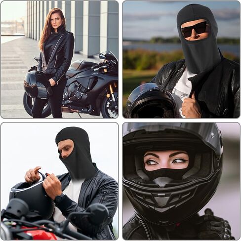 Black Ski Mask Full Head Cover Balaclava Face Mask, Summer Sun UV Protection & Windproof Shiesty Mask Outdoor Sport Cycling Cap for Men & Women Motorcycle Helmets Snowboard Skiing in Saudi Arabia
