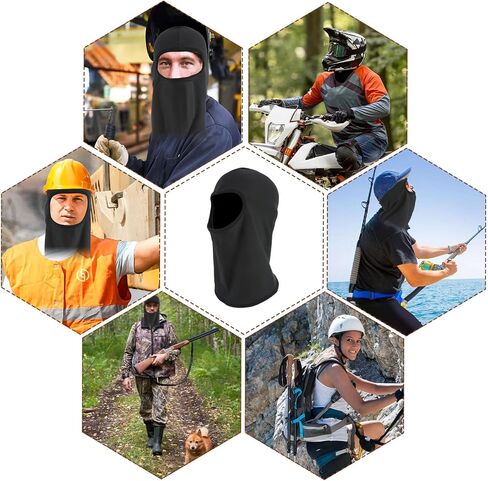 Black Ski Mask Full Head Cover Balaclava Face Mask, Summer Sun UV Protection & Windproof Shiesty Mask Outdoor Sport Cycling Cap for Men & Women Motorcycle Helmets Snowboard Skiing in Saudi Arabia