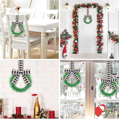 إكليل زجاج البحر الأخضر - إكليل عيد الميلاد الصغير المصنوع يدويًا مقاس 8 بوصات، أكاليل خزانة المطبخ على الطراز الساحلي لأكاليل ديكور عيد الميلاد للمنزل والباب والنافذة والكرسي والجدار in Kuwait