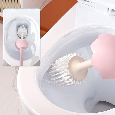 Toilet Brush Dinosaur Shape,Cute Shape Look, TPR Bristles Round Brush, Compact Size Toilet Brushes Floor Standing, 1-Pack in Saudi Arabia