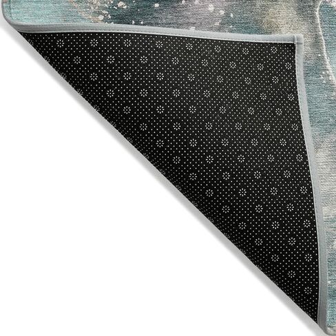 Addison Rugs Chantille ACN518 Teal 2'6" x 3'10 سجادة داخلية وخارجية، مقاومة للبقع، يمكن غسلها في الغسالة، لا تساقط، غرفة النوم، غرفة المعيشة، غرفة الطعام، سجادة المطبخ in Saudi Arabia