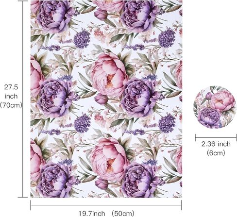 WRAPAHOLIC Mother's Day Wrapping Paper Sheet - 12 Sheets Floral Design Folded Flat with 12 Gift Tags for Party - 19.7 Inch X 27.5 Inch Per Sheet in Saudi Arabia
