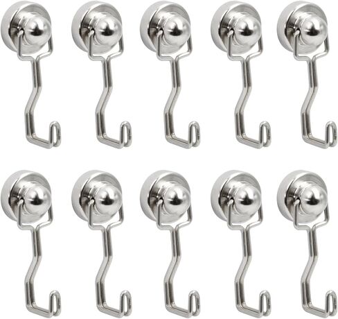 Heavy Duty Magnet Hooks for Cruise Cabin,Perfect Useful Strong Magnetic Ceiling Hooks,Magnetic Hanger for Cabins,Fridge,Grill(Pack of 10) in Saudi Arabia