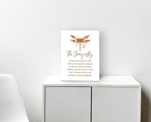 WODMIS Inspirational Dragonfly Wall Decor Framed Canvas Wall Art, Watercolor Green Dragonfly Motivational Wall Decor Canvas Home Decorations for Home Bathroom Bedroom Office Wall Decor 11x14 in Saudi Arabia