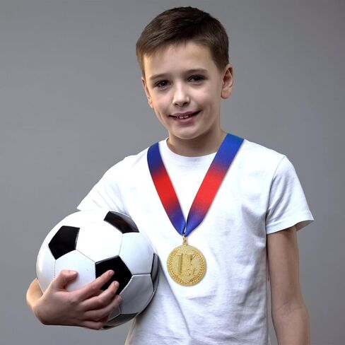 NOLITOY 1st, 2nd, 3rd Award Medals, Gold Silver Bronze Award Medals for Competitions, Winner Medals with Neck Ribbon, 2.5 Inches in Saudi Arabia