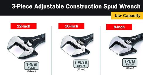 Titan 223 3-Piece Adjustable Construction Spud Wrench Set in Saudi Arabia