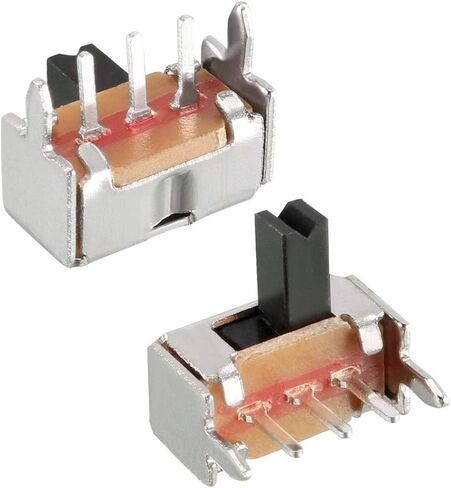 Uxcell 20 قطعة 3 مللي متر مفتاح منزلق أفقي SPDT 1P2T 3 محطات PCB لوحة الإغلاق in Saudi Arabia