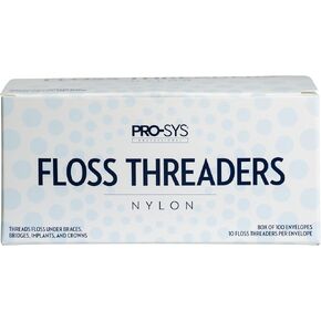 PRO-SYS Dental Floss Threaders, 1000 Count (100 envelopes with 10 threaders Each)