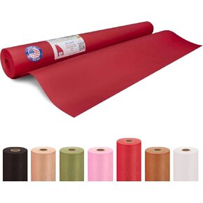 IDL Packaging Red Kraft Paper Roll 36" x 180', Both-Sided, Fade-Resistant, Made in The USA, Thick 45 lbs (Pack of 1) - Colored Paper for Kids Crafts, Art, Painting, Party Decor, or Book Covering