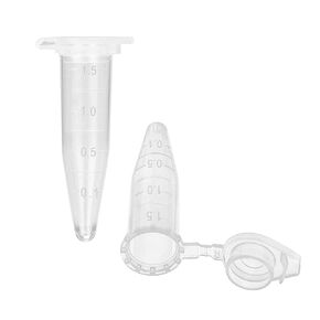 500pcs 1.5ml Conical Centrifuge Tubes Microcentrifuge Tube Plastic Test Vials with Lids Plastic Sample Small Bottle Vial Storage Container Test Tube Micro Centrifuge Tube with Snap Cap