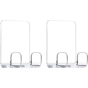 Razor Holder Hooks Shower Hook with Acrylic Adhesive for Razor Bathroom Kitchen Organizer for Razor Plug Towelrazor hooks (Acrylic razor holder-2pcs White)