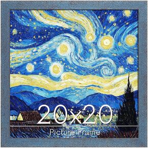 5x7 Picture Frame, 2 Pack Vintage Picture Frames 5x7 Real Glass for Wall and Tabletop Display, Rustic 5 x 7 Photo Frame Antique Blue, Widen Border