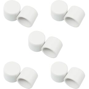 10pcs 1/2 Inch PVC Fittings End Sprinkler Cap Plug Adapter Coupling Pipe Fittings PVC Pipe Fittings for Plumbing Water Line, White