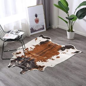 townssilk Area Rug Faux Zebra Print Rug 4.3x4.7 Feet Rug/Mat/Carpets for Home