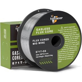 .035'' 2 Pounds Flux Core Welding Wire 1 Pack,E71T-GS Gasless Mild Steel for Reduced Splatter and Better Corrosion Resistance