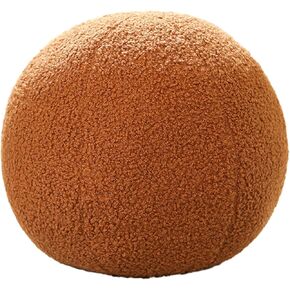 12 Inch Round Ball Hugging Pillow Stuffed Ball Plush Toy Soft Plushies Ball Throw Pillows Kids' First Ball Plush Toys for Home Decor Or Gift for Kids and Lovers (White)