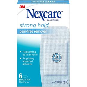 Nexcare Sensitive Skin Bandages,Knee and Elbow 6 ea ( Pack of 5)