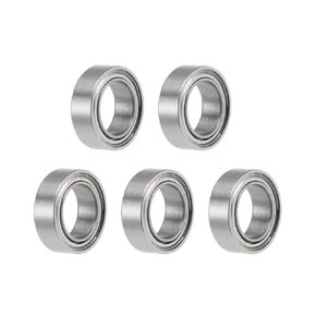 uxcell MR2010ZZ Deep Groove Ball Bearings 10mm x 20mm x 6mm Double Shielded Chrome Steel P0(ABEC1) 5pcs