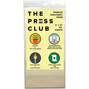 Premium Super Slick Parchment Paper Squares | 100 Sheets | 10" x 10" | 100% Food-Grade Silicone | 1-Sided Coating | 2X Thicker | Reusable in Saudi Arabia