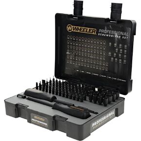 Wheeler Engineering 100-Piece Professional Screwdriver Set with Durable Construction and Storage Case for Gunsmithing and Maintenance