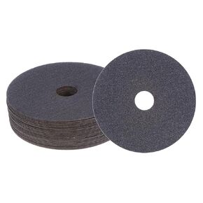 HARFINGTON 25PCS Silicon Carbide Resin Fiber Grinding and Sanding Discs 5" x 7/8" Center Hole 80 Grit Fiber Abrasive Discs for Grinding Polishing
