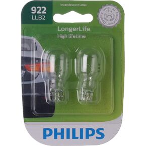 Philips 922 LongerLife Miniature Bulb, 2 Pack