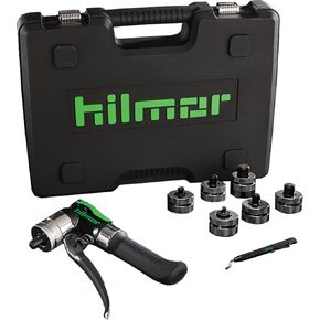 Hilmor 1839015 Compact Swage Tool Kit with Case, HVAC Tools and Equipment for Maintenance and Repairs, Single Hand Operation, Black