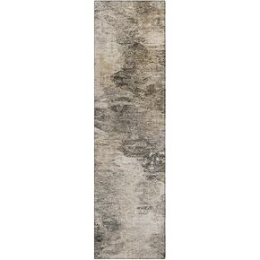 Addison Rugs Chantille ACN592 Taupe 2'3" x 7'6" Indoor Outdoor Hallway Runner Rug, Stain Resistant Washable Kitchen Area Carpet for Bathroom, Laundry and Bedroom Rug