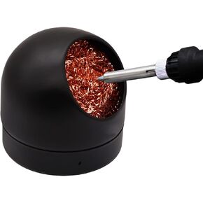 Soldering Iron Tip Cleaner,LXIANGN Non-slip Solder Flux Brass Tip Cleaner & Base Holder Cleaner Kit for Cleaning Soldering Irons and Tips,No Water Needed
