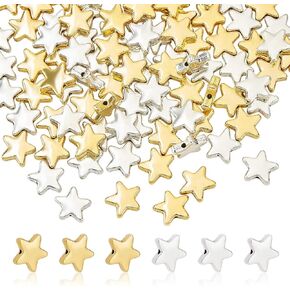 PH PandaHall 40pcs Heart Beads Spacer, Love Heart Spacers Gold Platinum Brass Metal Loose Beads for Valentine's Day Wedding Mothers’ Day Jewelry Bracelet Necklace Making in Kuwait