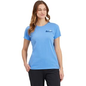 Life is Good. Women's Life Isn't Perfect Crusher Tee, Cornflower Blue, Large