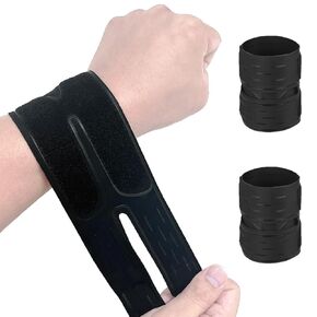 Ultra-Thin Wrist Braces (2Pcs), Wrist Wraps Support for Carpal Tunnel, TFCC Tear, Tendonitis, Arthritis, Sprains, Pain Relief, Breathable Wrist Bands for Fitness Sports Tennis Weightlifting