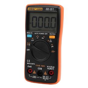 True-RMS Digital Multimeter Tester,AN8008 Measures AC/DC Voltage Ammeter Current Ohm Meter Resistance Capacity Frequency,Large 4-Digit Display (9,),Continuity Tests, Resistance