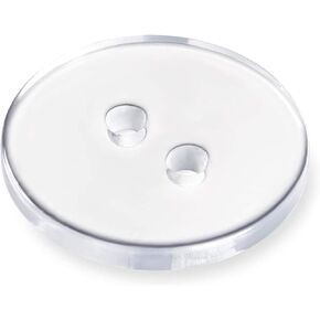 Pack of 12 Transparent Buttons for Sewing 0.45 inch Crafts Buttons 4 Hole Sewing Buttons 18L Clear Buttons Round Buttons Plastic Buttons for Dress Pants Shirt Skirt Blouse