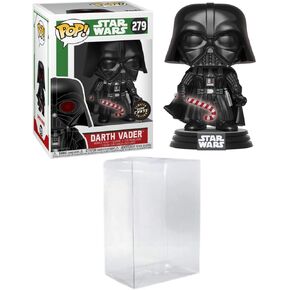 Funko Pop! Star Wars: Holiday - Darth Vader with Glow-in-The-Dark Candy Cane Chase Bundled with a Byron's Attic Protector