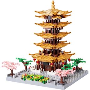 JXRLMB Micro Building Blocks Set for Adults a Chinese Ancient Famous Architecture and Collection Crescent Moon Spring Mini Bricks Decorative Models, DIY Toys Gift for Kids (3350 pcs)