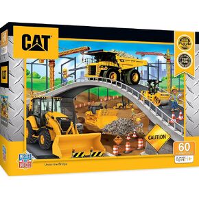 MasterPieces 60 Piece Jigsaw Puzzle for Kids - CAT Day at The Quarry - 14"x19"