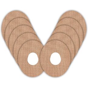 Dexcom G7 adhesive patch Design - Adhesive Patches, water resistant & easy to apply x 10 Pack - Beige (Dexcom G7)