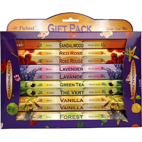 Tulasi Blunt Action Incense Sticks, 12 Packs, 144Pc Incense Sticks, Long Lasting Fragrance, Natural Essential Oils Hand Rolled Incense Sticks for Aromatherapy, Relaxing, Yoga, Meditation, Prayer