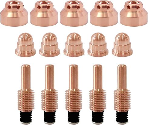 220816 Plasma Nozzle Tips (pack of 10) and 220842 Plasma Electrodes (pack of 10) Cutting Torch Consumables Fit 85/105 in Saudi Arabia