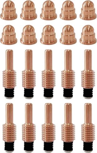 220816 Plasma Nozzle Tips (pack of 10) and 220842 Plasma Electrodes (pack of 10) Cutting Torch Consumables Fit 85/105 in Saudi Arabia
