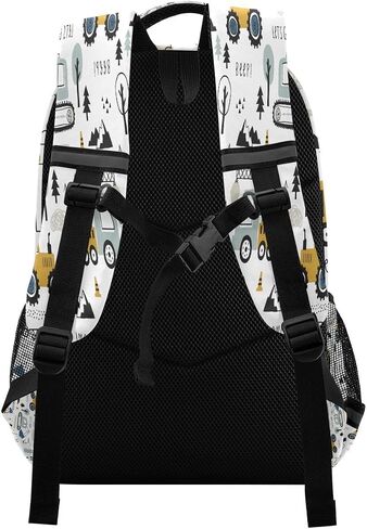 Backpack Bookbag Childish Truck Excavator School Bag Travel Bag for Girls Boys Teen in Saudi Arabia
